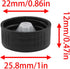 Phenolic Resin Covers for Chemical Food and Cosmetic Bottles, 24mm Black Polyester Seal Screw Caps, 24PCS