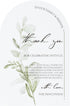 Crisky Arch Design Greenery Thank You Place Setting Cards, 100 Pcs, Chic