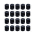 Pastlla 20 Pcs Metric Black M6 Barrel Nuts Cross Dowels Slotted Nuts Bed