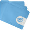 Blue Summit Supplies 200 Blue File Folders, Letter Size, 1/3 Cut Tab, Great for Organizing