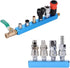 5 Way 8 Port Manifold Block Splitter, 1/4" Pneumatic Air Hose Inline Fitting for Air Compressor