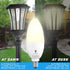 6 Pack Bulbs, 6W E12 Bulb 65W 3000K WarmLight Bulb, BlueX Dusk to Dawn LED Base Light - Equivalent White - Smart Light