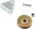 Chiloskit 1.5" Bearing Wheel Wire Rope Pulley Block with Triangular Bracket, 300LB Capacity