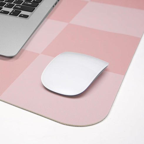 Non-Slip Pink Desk Pad, Waterproof PU Leather Desk Protector, Large Blotter, Easy Clean Laptop Writing Mat
