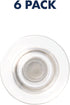 Quartet Strong Magnets for Glass Whiteboard, Large Clear Rare Earth Magnets, 6 Pack (85391)