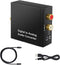 Airlxf Audio Converter, Digital to Analog DAC SPDIF Optical to Analog L/R RCA Converter, Optical to 3.5mm Jack Adapter