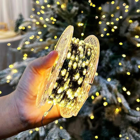 Generic 8 9.84ft-100 Firecracker Fairy Lights, LED Copper Wire Ambiance Light String, Remote Control Modes, Suitable
