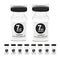 Vitorinca 7ml Sterile Glass Vials, 10 Packs of 2 Dram Empty Vials with Self-Healing Injection Port and Flip Top Cap