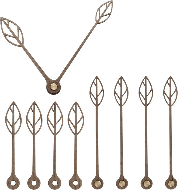 uxcell 5 Set Walnut Wooden Clock Hands, 120mm/4.72 Inch Minute, 104mm/4.09 Inch