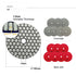SHDIATOOL Dry Diamond Polishing Pads 4-Inch Sanding Disc Grit 400 for Granite Marble Stone, 7 Pcs