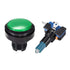 uxcell Game Push Button 46mm Round 12V LED Illuminated Push Button Switch with Micro Switch for Arcade Video Games Green 2pcs