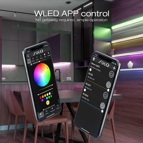 ESP32 5V-24V IP65 WS2811 WS2812 SK6812 TM1814 WS2813 WS2815 GLEDOPTO WLED Controller DC Waterproof Dynamic RGB IC