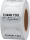 Hybsk Silver Foil Thank You for Your Purchase Stickers - 1.5" Round, 500 Labels per Roll (Silver)