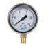 Liquid Filled Pressure Gauge, 2-1/2" Dia, 0-15 Psi, 1/4" NPT Lower Mount