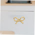 KALLORY Brass Bowknot Drawer Pulls Vintage Cabinet Handles for Dressers Shoe Cabinets and Bedside Tables Stylish