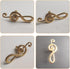 PRETYZOOM Vintage Brass Cabinet Pull Handle for Wardrobe and Drawer, Small Furniture Knob with Note Design, Suitable