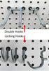 Pegboard Peg Locks 50PCS, 1/4 inch, Black