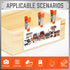 HORUSDY 10-Piece Small Spring Clamp Set, 2 Inch, 3/4-Inch Jaw Opening, Spring Metal Clamps