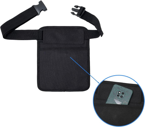 Nerjan Waitress Waist Bag - Server Aprons with Pockets and Adjustable Belt Check Book Holder - Ideal for Servers