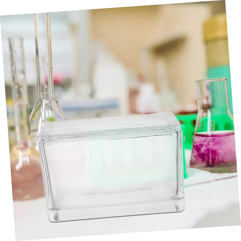 Luxshiny Portable Microscope Slides Staining Jar with Racks for Boys and Girls Educational Science Kit High