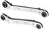 4 PCS HVAC Service Wrench Tools, Ratcheting Curved Wrench Set for Equipment Repair
