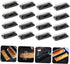 16pcs Packaging Creative Bread Box with Lid Black Rectangular Cake Storage Case for Bakery, Loaf Bread and Household