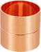 PATIKIL 2-1/8 Inch ID Copper Coupling Fittings, Rolled Tube Stop Pipe Fitting for HVAC Plumbing
