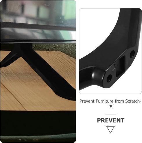 VOSAREA 32" Tv Stand Legs for Tvs Modern Tabletop Mount Base with Screws Non-Slip Pads Easy Installation Compatible