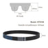 HTD5M-425 Close Loop Pulley Timing Belt: 425mm Length x 15mm Width High Torque Drive Rubber Belt for 3D Printer
