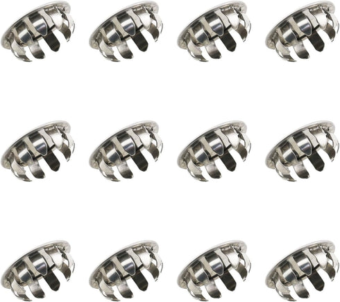 12PCS Round Steel Knockout Plugs for Electrical Box Seal, Removable Seal for Closure of Unused Outlets
