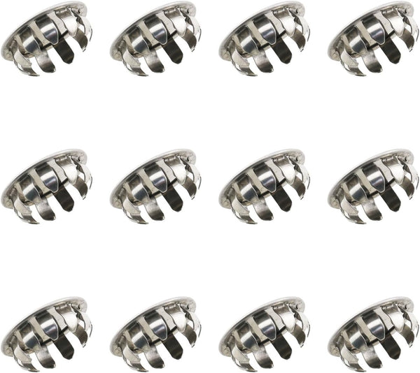 12PCS Round Steel Knockout Plugs for Electrical Box Seal, Removable Seal for Closure of Unused Outlets