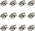 12PCS Round Steel Knockout Plugs for Electrical Box Seal, Removable Seal for Closure of Unused Outlets