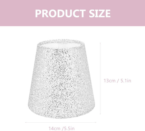 E27 LABRIMP Fabric Lampshade Lamp Shades Sequin Cloth Art Lampshade Floor Light Decorative Lamp Shade Cover Retro Floor