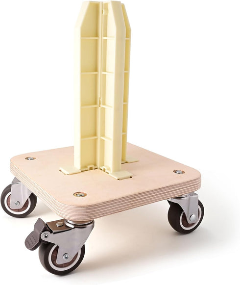 NEWISHTOOL Portable Vinyl Roll Rack Stand Storage Mobile Cart with Lockable Caster