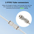 2.5mm 4mm 5M/16.4ft, 2 X1/ X1C/ P1P/ P1S/ A1/ A1 MMU3, K1 3 V3 3D Sovol PTFE Tube ID OD, Length with Couplers & Tubing