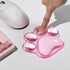 Hunfuthr Cat Paw Mouse Wrist Rest, Pink Gel Clear Mouse Wrist Support Pad, Cute Ergonomic Wrist Cushion for Mouse, Soft