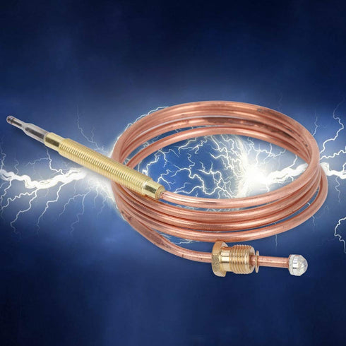 900mm Universal Thermocouples, Replacement Probe with 5pcs Nuts for Induction Cooker and Heating Devices