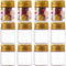 SUNNYCLUE 20Pcs Glass Clear Test Tubes 15ml with Gold Aluminium Screw Cap for Essential Oil, Jewelry DIY Crafts