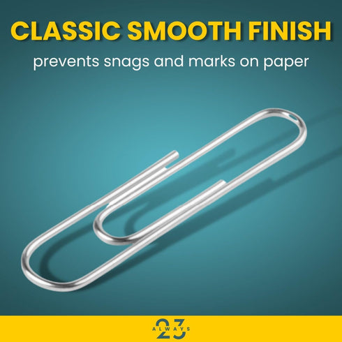 Silver Paper Clips, 100 Pack