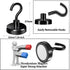 Strong Magnetic Hooks Heavy Duty 100 LB for Cruise Cabins, Refrigerator, BBQ Grill Tools with Neodymium Magnets