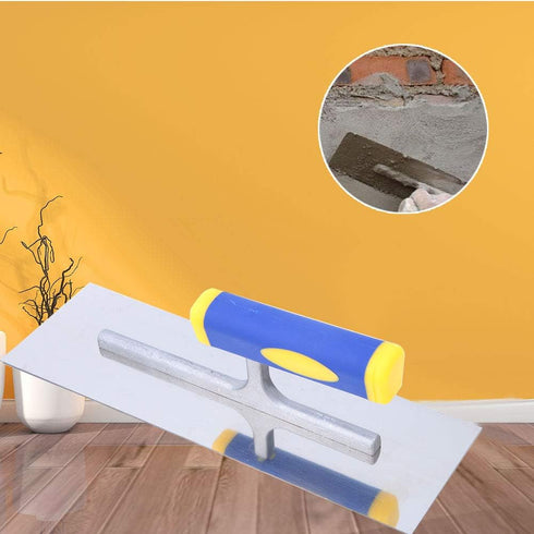 Professional Plastering Trowel Tool for Masonry, Grout, Skimming, Tile Tiling with Long Shank (300mm)