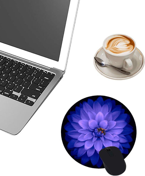 Watercolor Flower Round Mouse Pad, Custom Design Gaming Mouse Pad