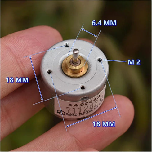 BHBHCPZGR 310 5V 6V 6500RPM 24mm 2mm Metal Brush Electronic Starter DC Engine Shaft for Optical Instrument Toy Model