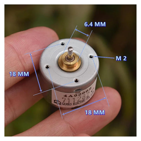 RWEABLGJXP 310 5V 6V 6500RPM 24mm 2mm Metal Brush Electronic Starter DC Engine Shaft for Optical Instrument Toy Model