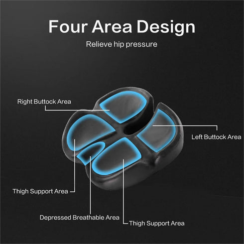Generic Tailbone Memory Foam Seat Cushion Non Slip Orthopedic Prostate Cushion for Sciaticaback Pain Relief Comfort
