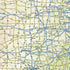 USA Interstate Highways Wall Map, 22.75" x 15.5" Matte Plastic
