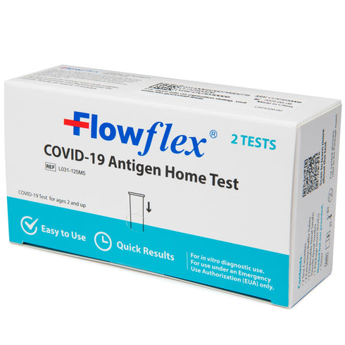 COVID-19 Antigen Home Test kit, 1 Pack, 2 Tests Total. FDA EUA Authorized OTC at-Home Self-Test, Non-invasive Nasal Swab, Easy to Use and No Discomfort, Results in 15 Minutes