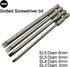 Long Slotted Head and Cross Phillips Screwdriver Bit Sets, 10Pcs with 1/4 Inch Hex Shank, 4 Inch Length