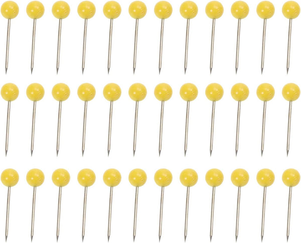 Tupalizy 1/8 Inch Small Round Ball Head Decorative Push Pins, 500PCS Map Thumb Tacks for Travel Map Art, DIY Craft,