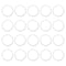 PATIKIL 20pcs Tri Clamps Gasket, 119mm OD 97.7mm ID Sanitary TC Tri